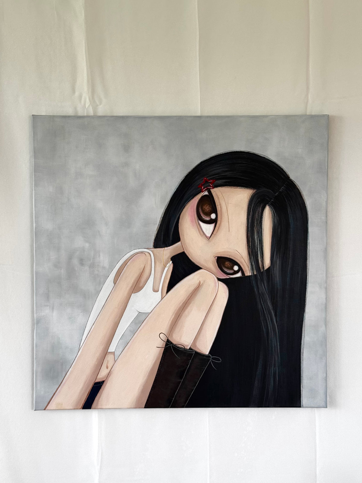 JUST A GIRL - Original Painting 70x70cm